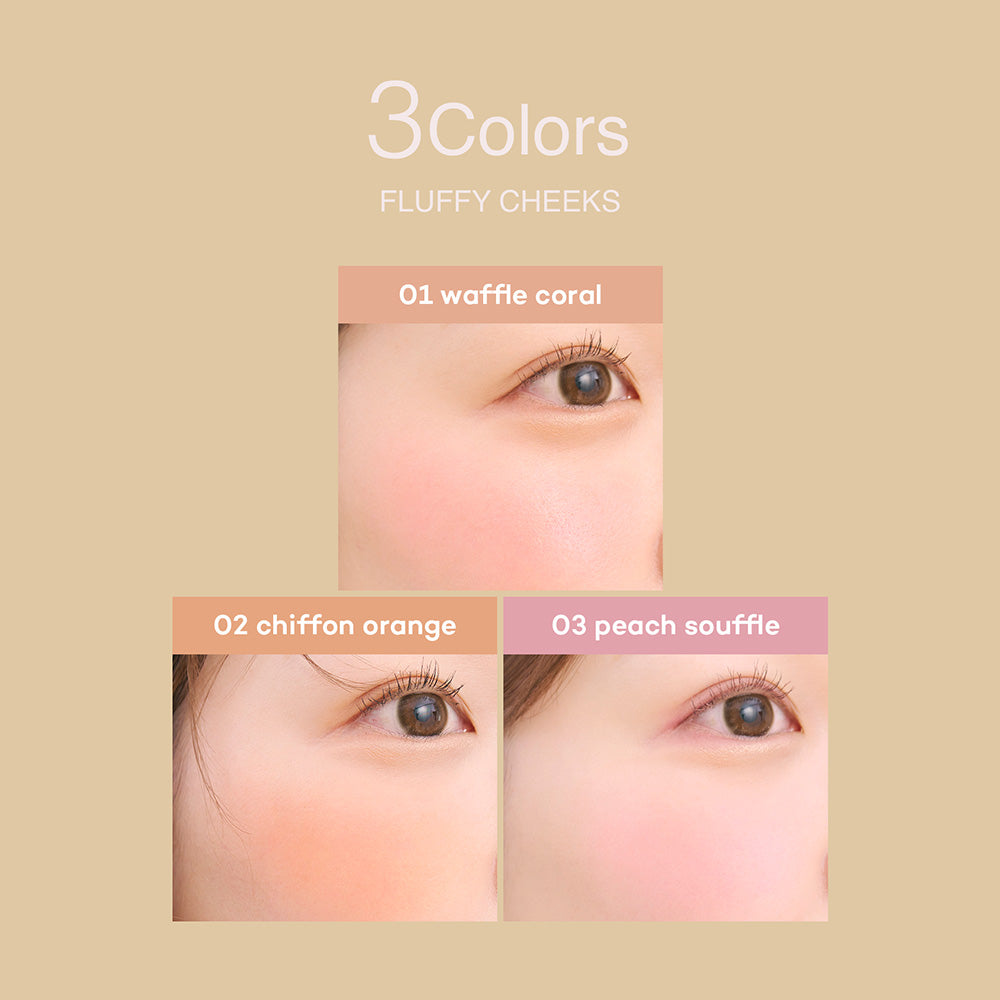 FLUFFY CHEEKS 02 #chiffon orange フラッフィーチークス 02 シフォンオレンジ